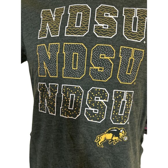 NEW North Dakota State NDSU Bison Colosseum Green Short Sleeve T-Shirt Girls M 7 - Picture 2 of 5